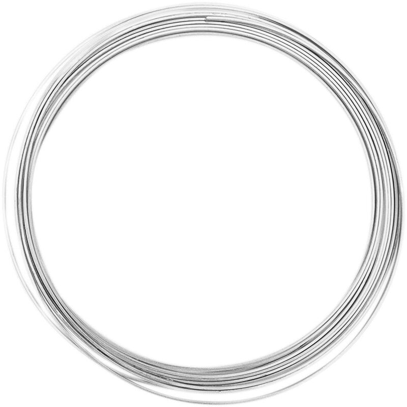 foto del prodotto filo di alluminio a sezione piatta, 3,5 x 1 mm, 5 m, colore argento vaessen creative
