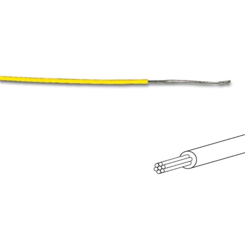 foto del prodotto filo di collegamento 1.4 mm 0.2 mm multipolare giallo