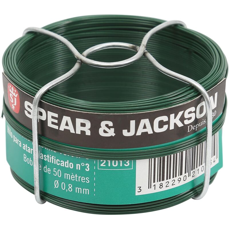 foto del prodotto filo di ferro plastificato verde n. 3, 50 m spear jackson