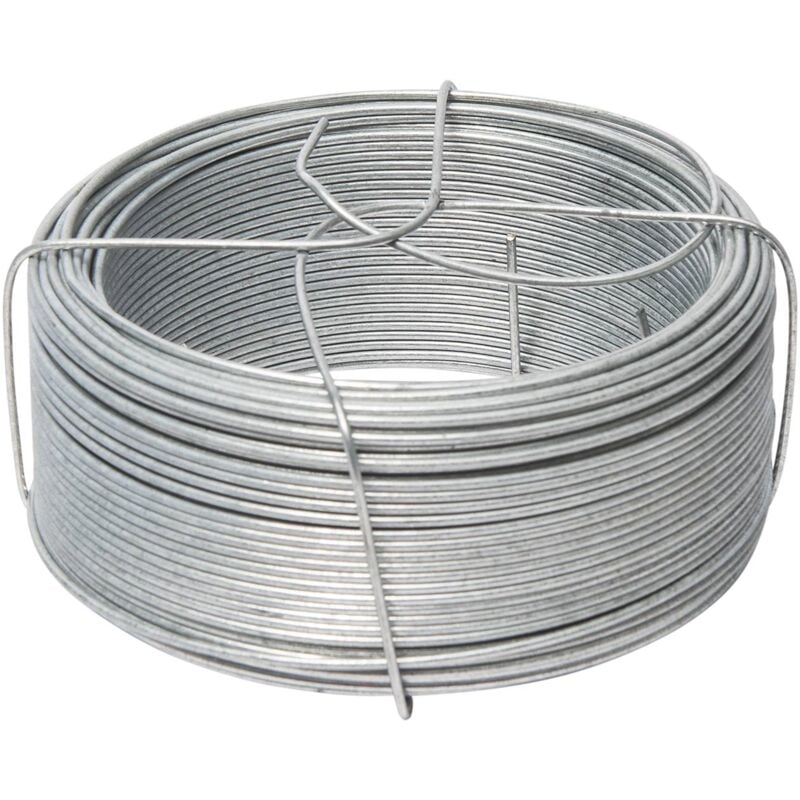 foto del prodotto filo di ferro zincato werka pro bobina 50m con supporto 1,8 mm