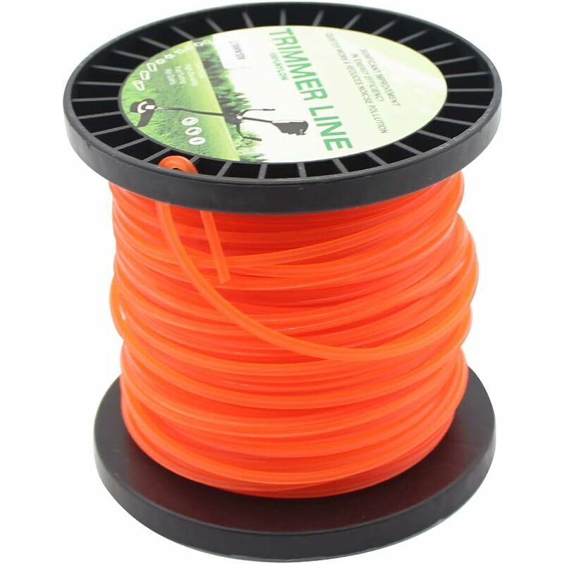 foto del prodotto filo di ricambio universale per decespugliatore 2,7 mm x 50 m adatto alla maggior parte delle testine di taglio standard