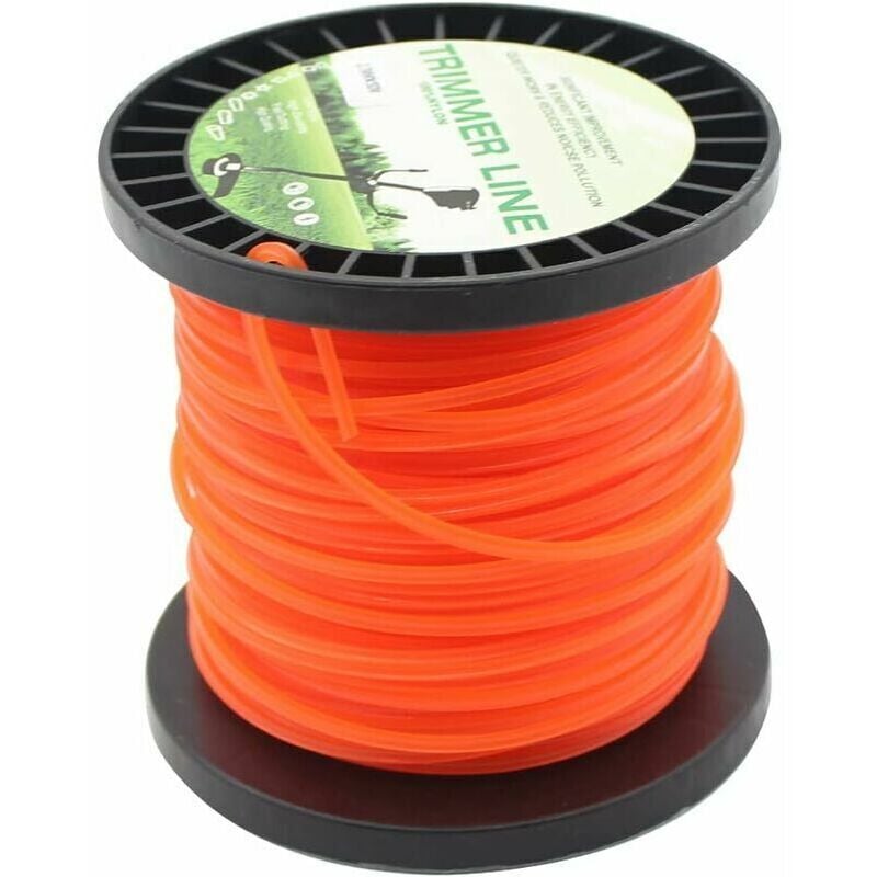 foto del prodotto filo di ricambio universale ulisem con diametro di 2,7 mm e lunghezza di 50 m per decespugliatori, compatibile con la maggior parte delle testine per