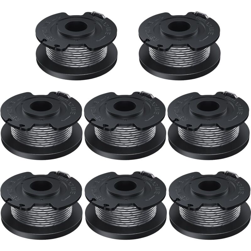 foto del prodotto filo di taglio 1,6 mm lunghezza 5 m, compatibile con bosch per rasaerba a batteria easygrasscut, incl. 8 x bobine di filo per falciatura f016800569