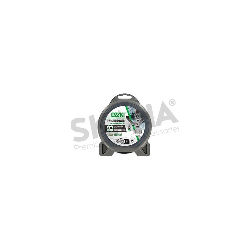 foto del prodotto filo elicoidale in nylon ozaki premium per decespugliatore 2,4 mm l x 15 m sans marque