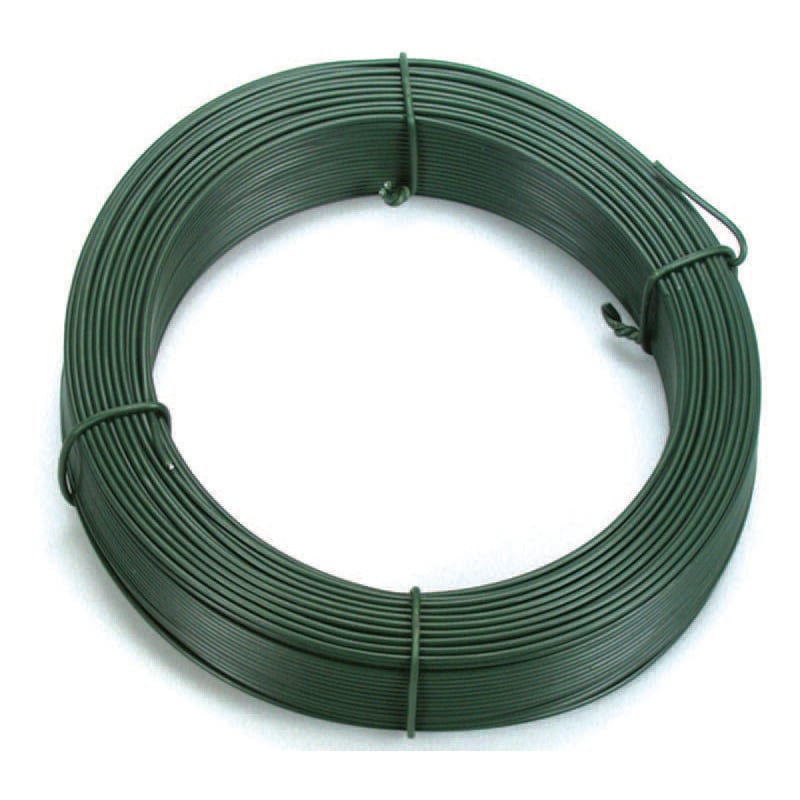 foto del prodotto filo ferro plastificato verde in matasse mt.100 n 17 filo mm.2,8 per tensione