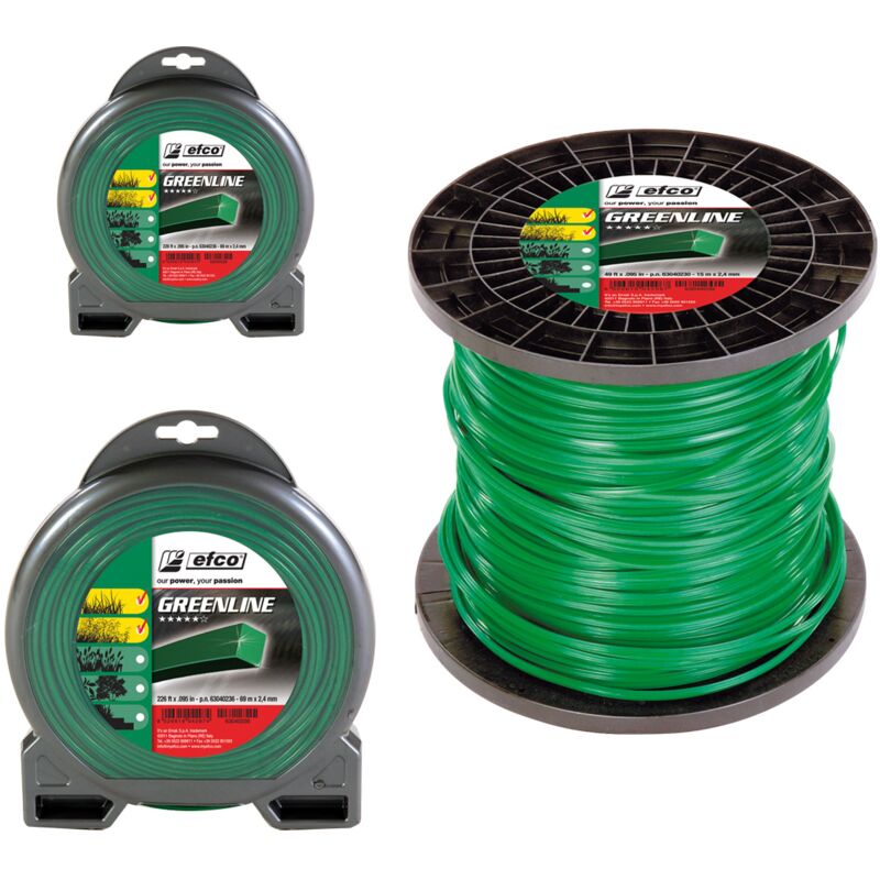foto del prodotto filo greenline carre d.2,4 mm 15 mt blister