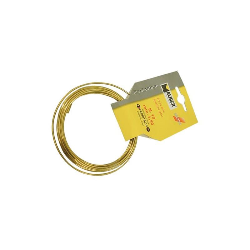 foto del prodotto filo in ottone matassina misura n. 5 1 mm lunghezza 7 mt maurer
