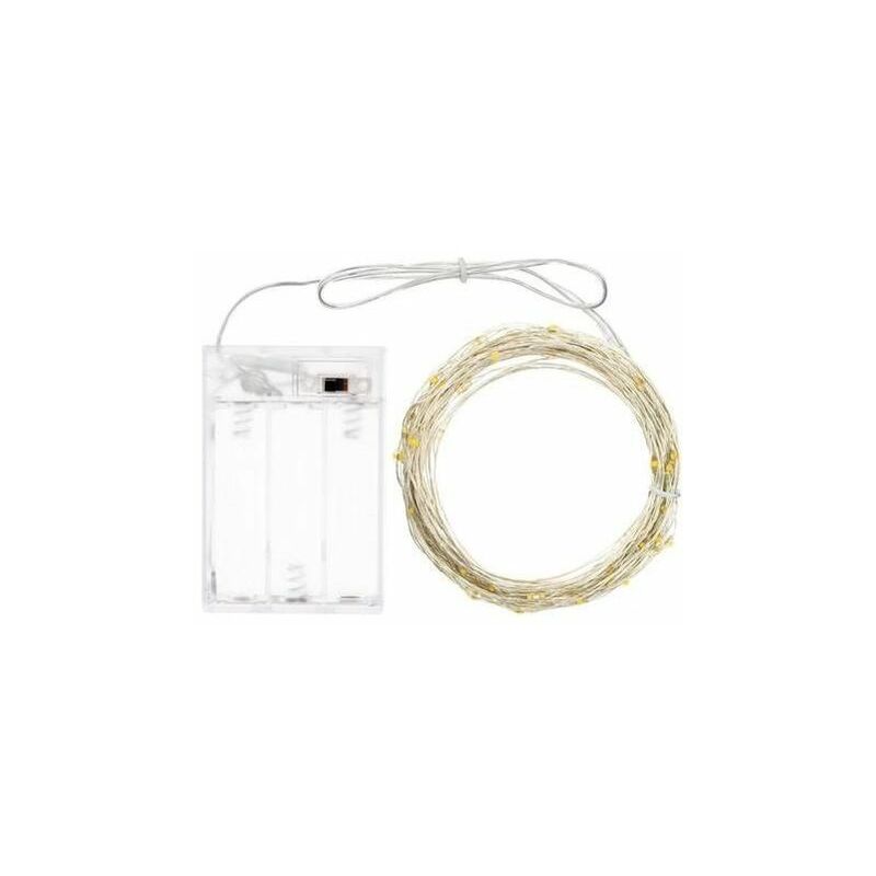 foto del prodotto filo luci catena micro led luce fredda 10mt lotti