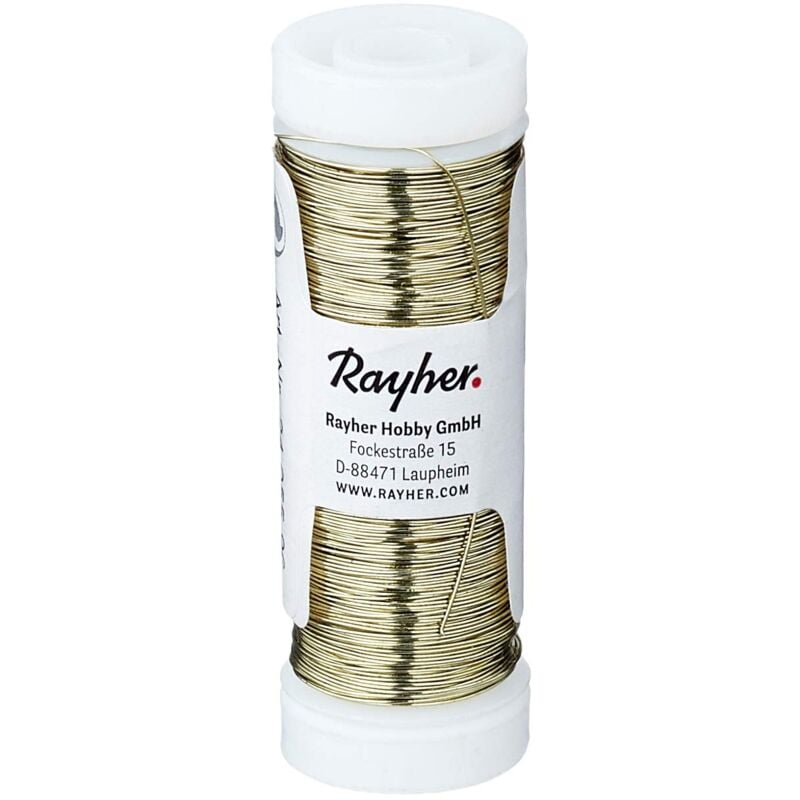 foto del prodotto filo metallico per bigiotteria, crema, 0,30 mm , rotolo 50 m, 2405596 rayher