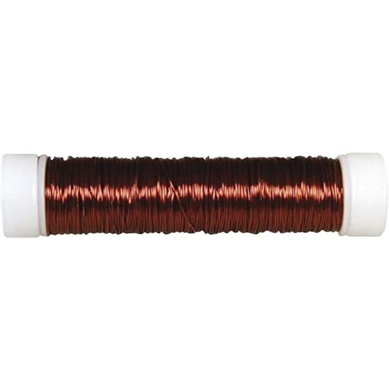 foto del prodotto filo metallico per bigiotteria, marrone scuro, 0,30 mm , rotolo 50 m, 2405505 rayher