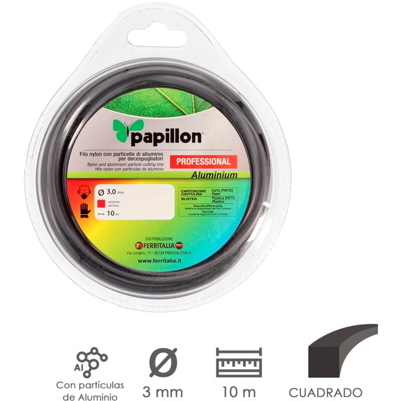 foto del prodotto filo nylon allum. decesp.papillon quadro prof.3,0mmx 10mt - cf. blister