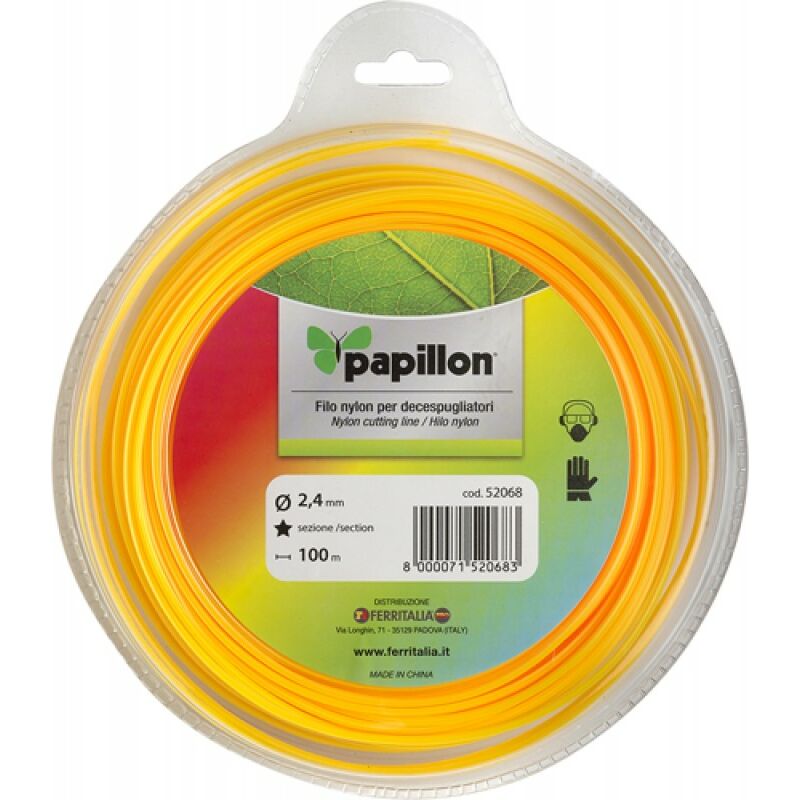 foto del prodotto filo nylon decesp.papillon stella 2,4mm x100mt cf. scatola