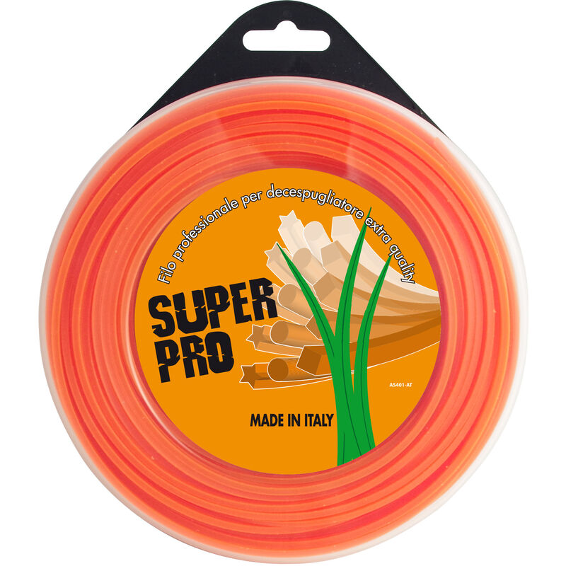 foto del prodotto filo nylon professional quadro 3,0mmx45m arancio