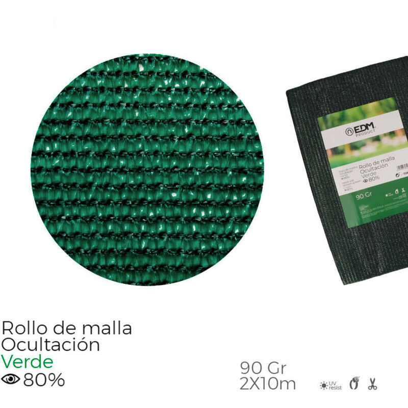 foto del prodotto filo occultante verde 2x10m 90g m2 80 opacit polipropilene uv resistente