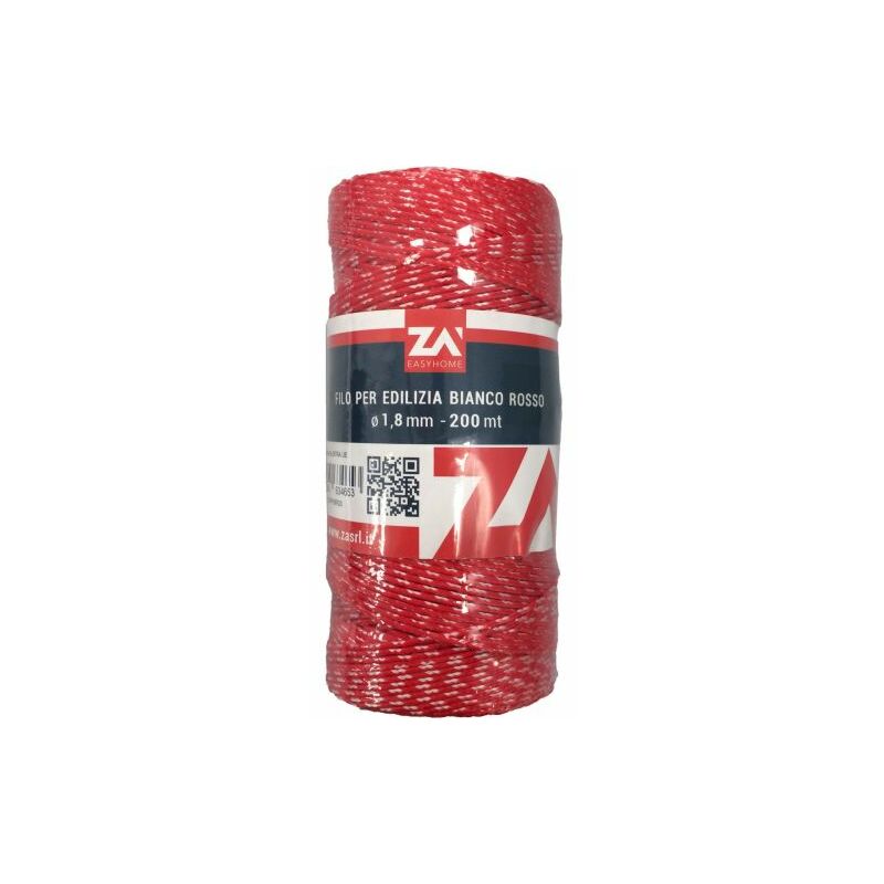 foto del prodotto filo p edilizia 1,8 mm cf 200 m rosso bianco