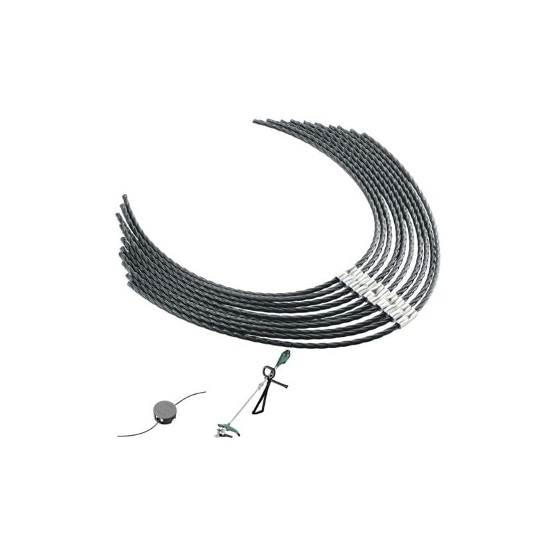 foto del prodotto filo per decespugliatore aiperq extra strong per decespugliatore bosch f016800431 bobina di filo per decespugliatore afs 23-37 37 cm 3,5 mm nero