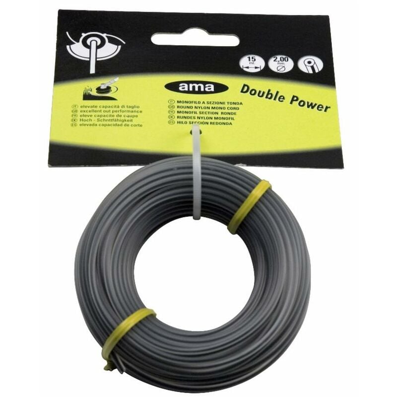 foto del prodotto filo per decespugliatore double power da 15m sezione tonda 2,7mm