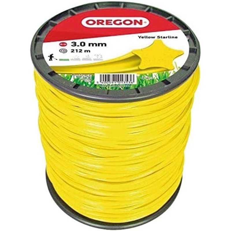 foto del prodotto filo per decespugliatore etoile nylon giallo 3.0mm 212m oregon 69 461 y