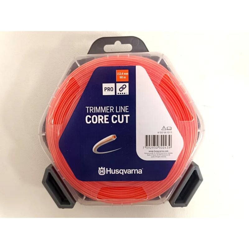 foto del prodotto filo per decespugliatore husqvarna core cut diam. 3mm, 2.7mm, 2.4mm 2,4mm 90mt