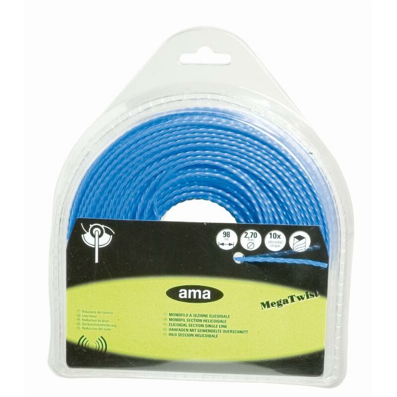 foto del prodotto filo per decespugliatore megatwist da 32m sezione elicoidale 3,30mm
