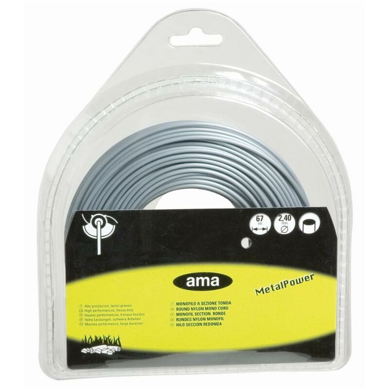 foto del prodotto filo per decespugliatore metal power da 37m sezione tonda ø 3,3mm