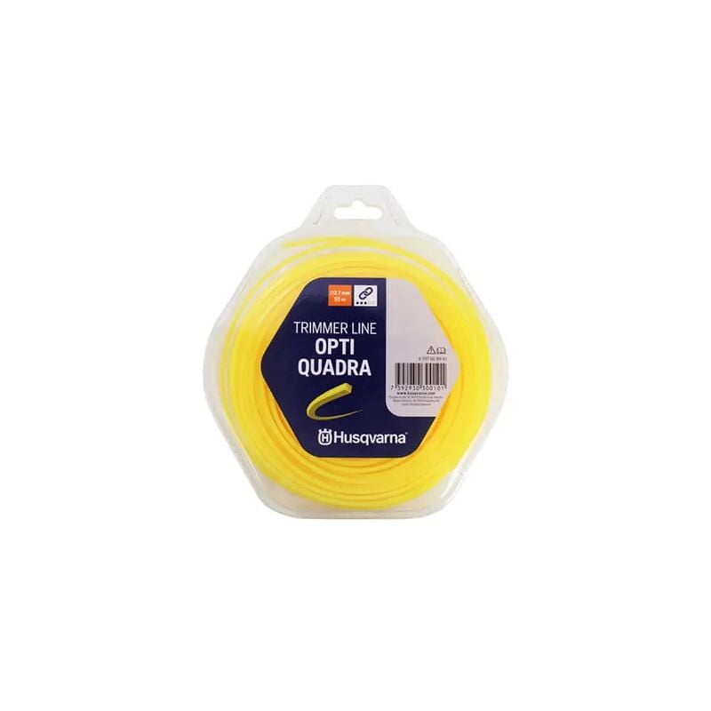 foto del prodotto filo per decespugliatore opti quadra husqvarna blister diam. 2.7mm x 55mt giallo
