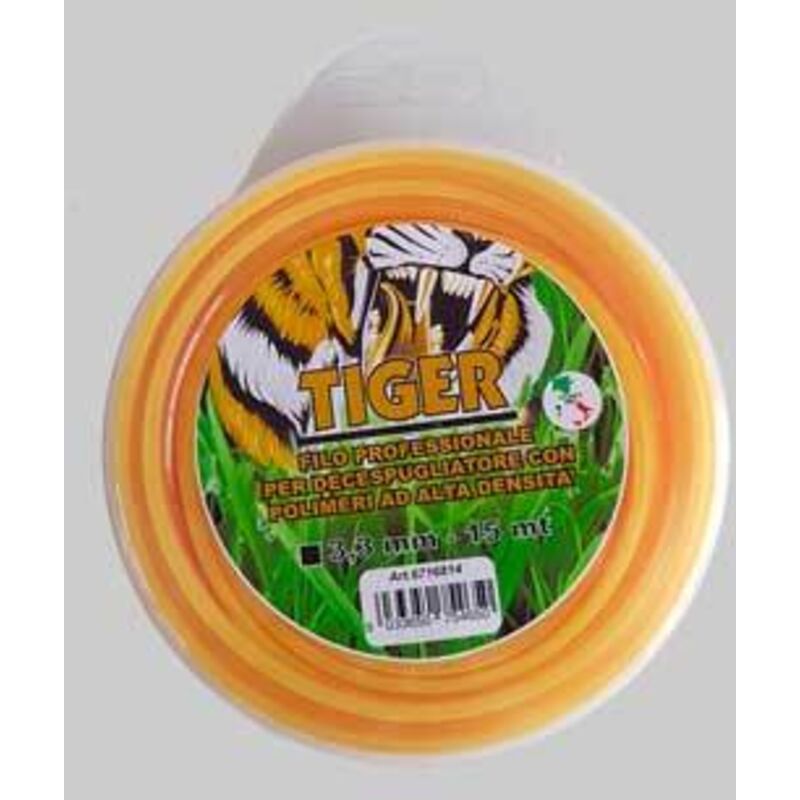 foto del prodotto filo per decespugliatore professionale quadro tiger mm 3,3x40 mt