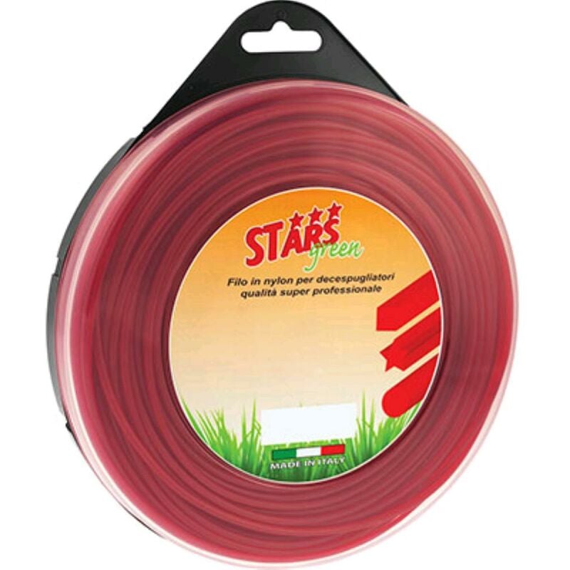 foto del prodotto filo per decespugliatore quadro corallo stars mm 2,4 mt 70 1 pz