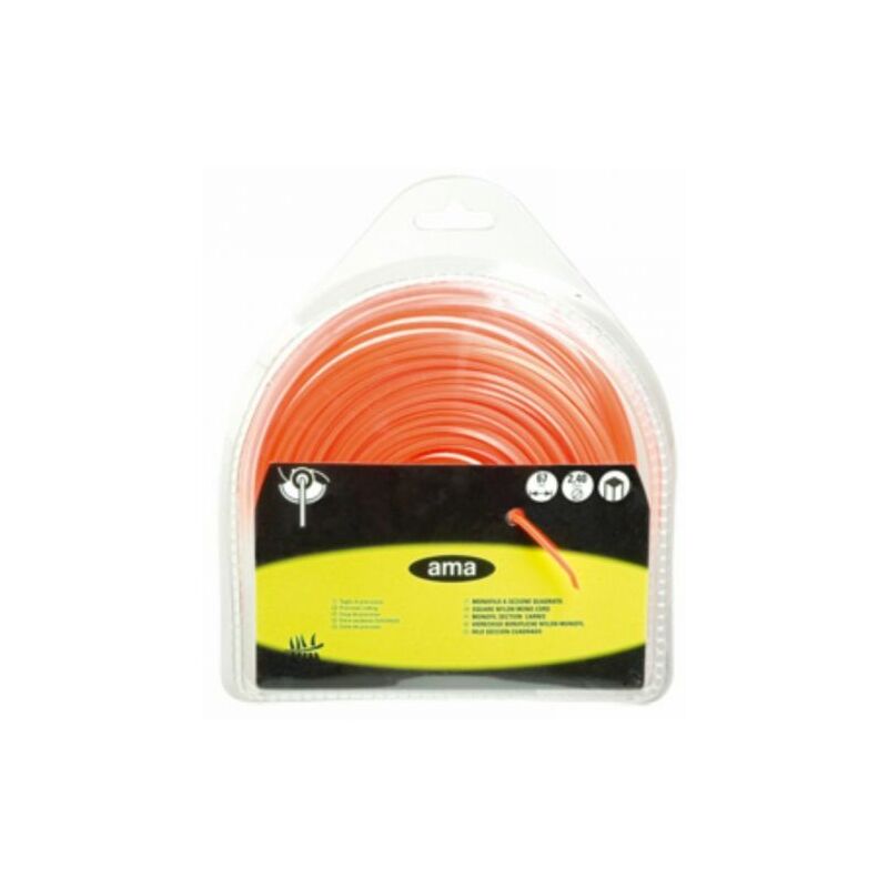 foto del prodotto filo per decespugliatore sezione quadrata monofilo mm 3 x 48 mt 26746 