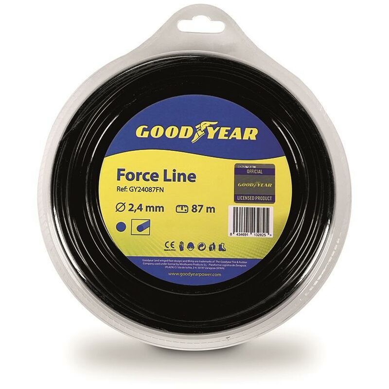 foto del prodotto filo per decespugliatore tondo 2,4 mm 87 metri goodyear gy24087fn