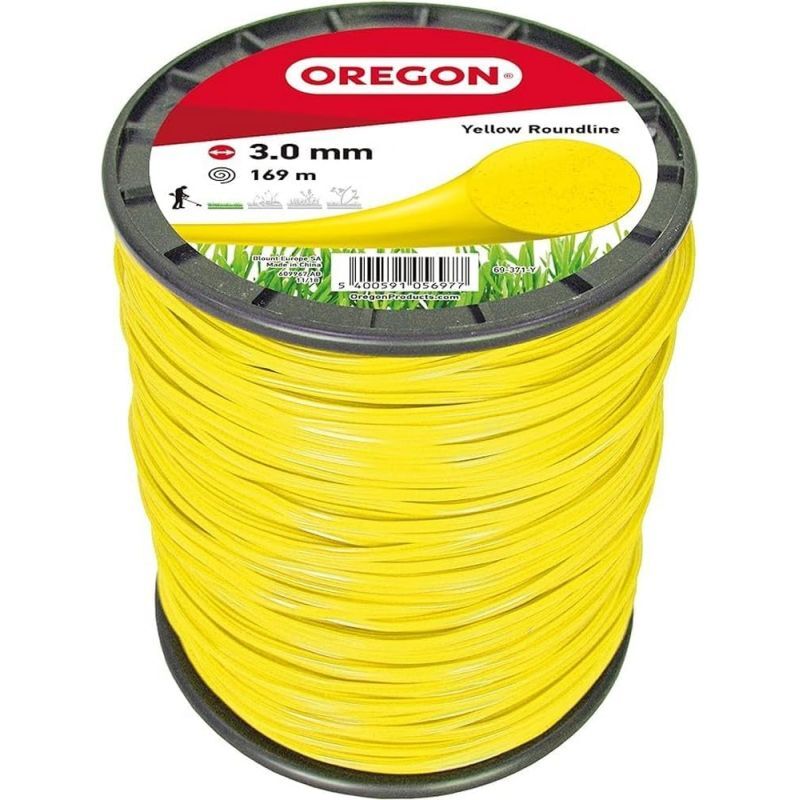 foto del prodotto filo per decespugliatore tondo nylon giallo 3.0mm 169m oregon 69 371 y