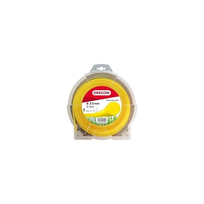 foto del prodotto filo per decespugliatore tondo nylon giallo 3.0mm 56m oregon 69 370 y