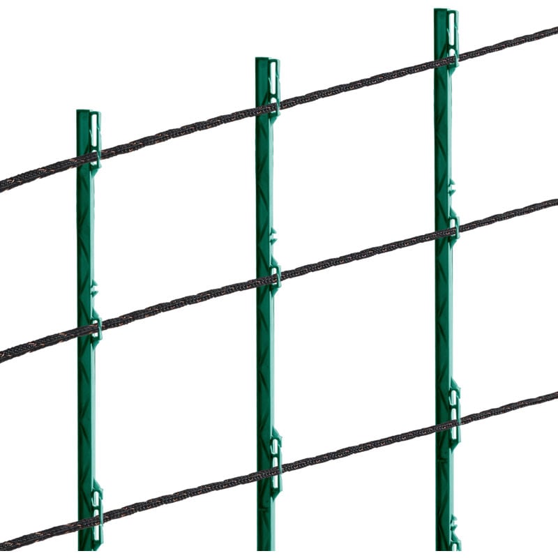 foto del prodotto filo per recinzione elettrica, 1000 piedi 305 m polywire portatile, 1 4 di diametro 2 fili di rame per conduttivit affidabile e resistenza alla