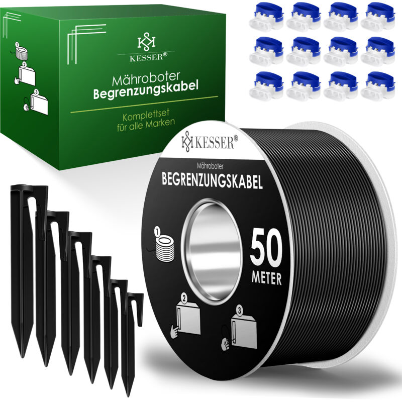 foto del prodotto filo perimetrale punte di terra connettore per cavo per tosaerba robot accessori per tosaerba robot set filo perimetrale compatibile universale