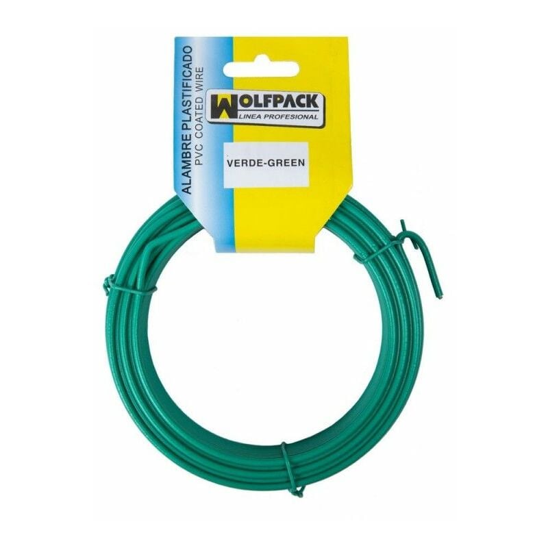 foto del prodotto filo plastificato rotolo 25 metri verde n 16 2,7 mm.