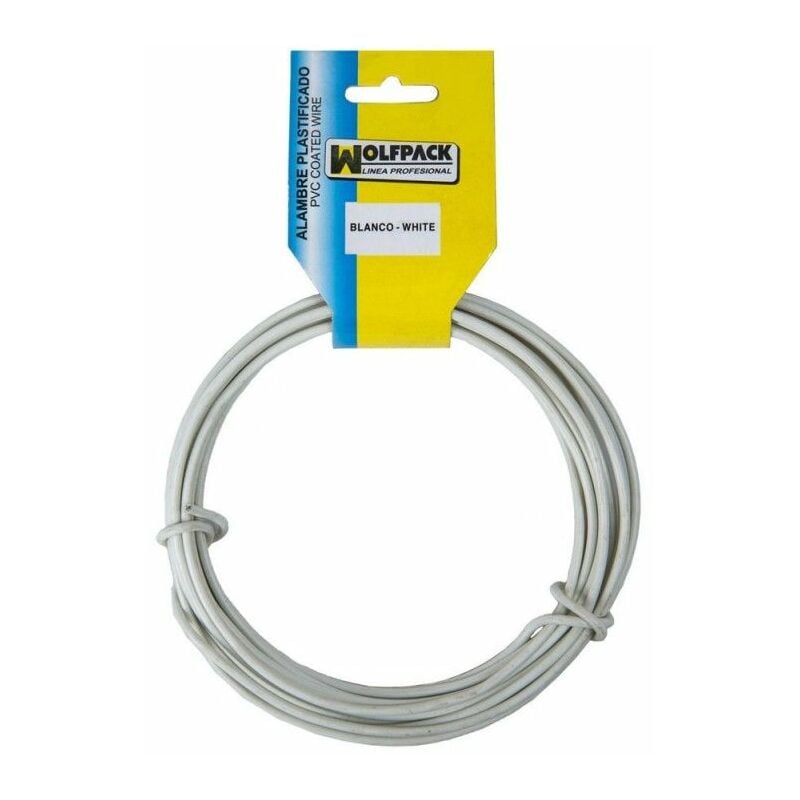 foto del prodotto filo plastificato rotolo 5 metri bianco n 16 2,7 mm