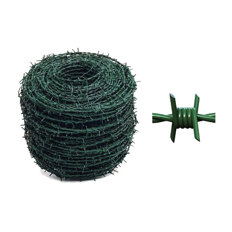 foto del prodotto filo plastificato spinato 1.7 2.5 mm. 250 mt. verde