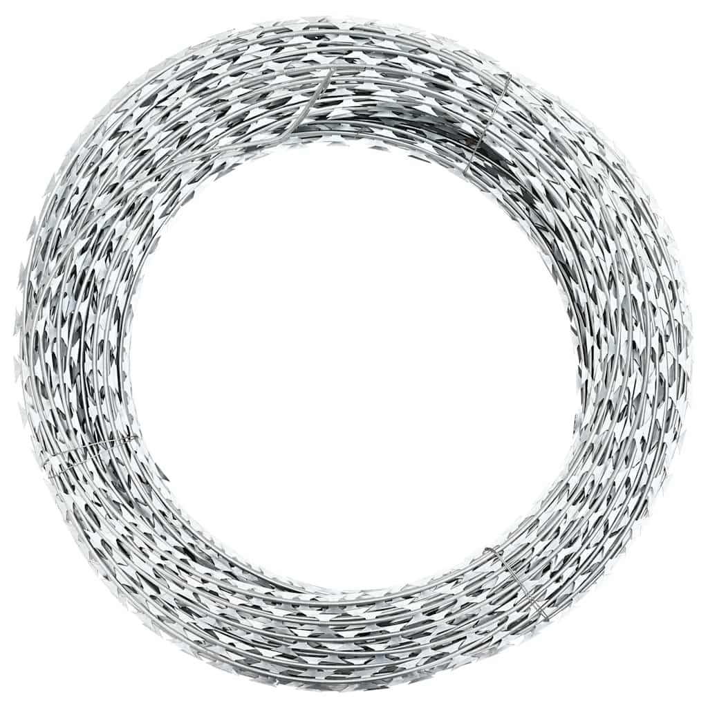 foto del prodotto filo spinato nato concertina elicoidale in acciaio zincato 100 m cod mxl 57886