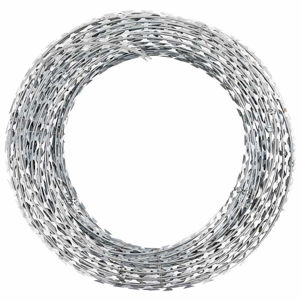 foto del prodotto filo spinato nato fermagliato in acciaio zincato 60 m bto 22 cod mxl 59482