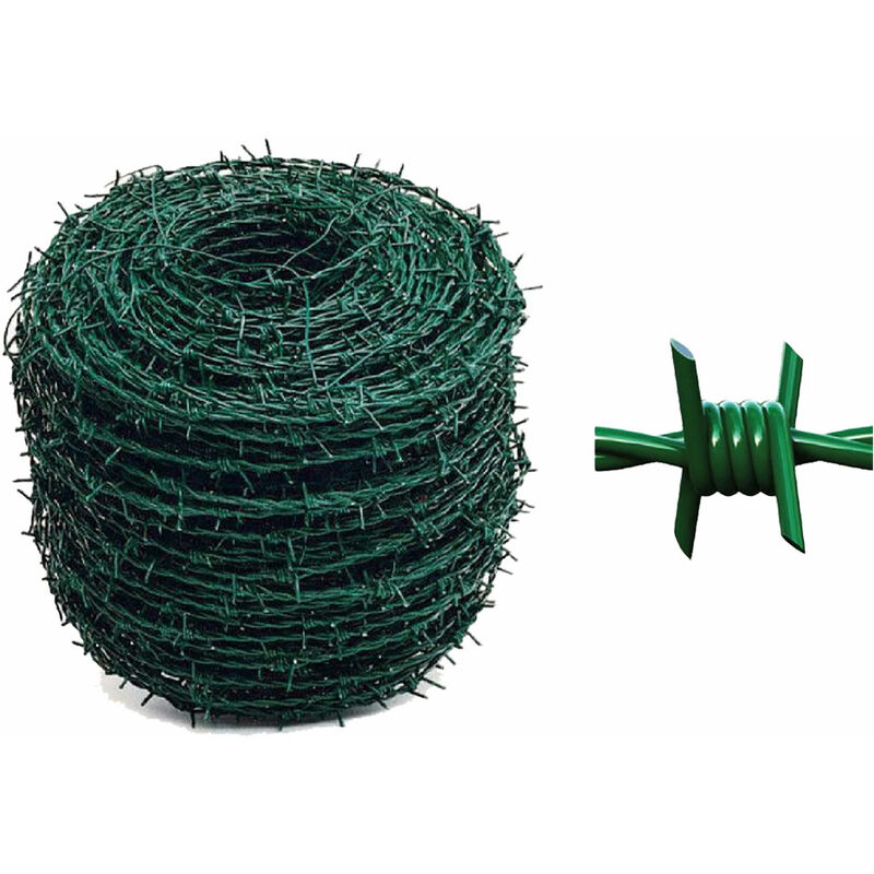 foto del prodotto filo spinato plastificato 100 metri