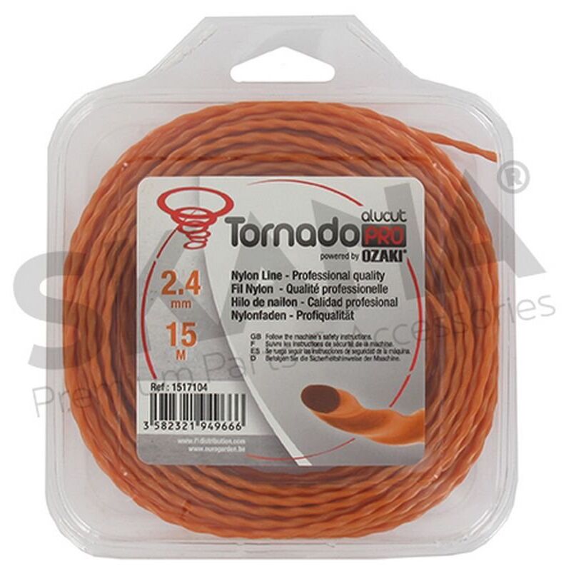foto del prodotto filo tagliabordi twistato 2,4mm rif 1517104 compatibile tornado