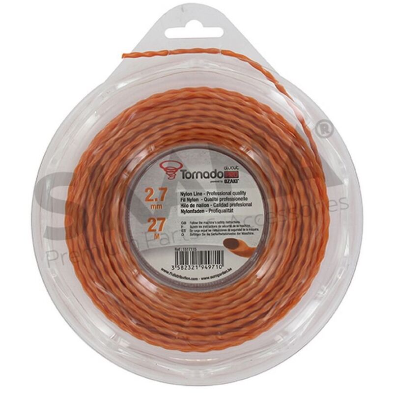 foto del prodotto filo tagliabordi twistato 2,7mm rif 1517115 compatibile tornado