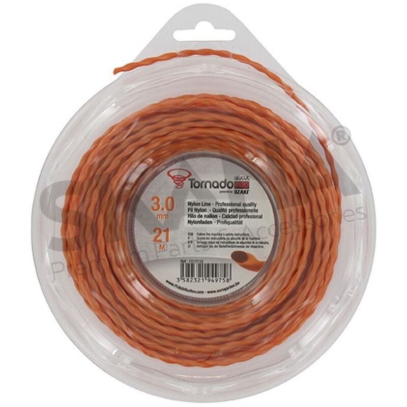 foto del prodotto filo tagliabordi twistato 3,0mm rif 1517116 compatibile tornado