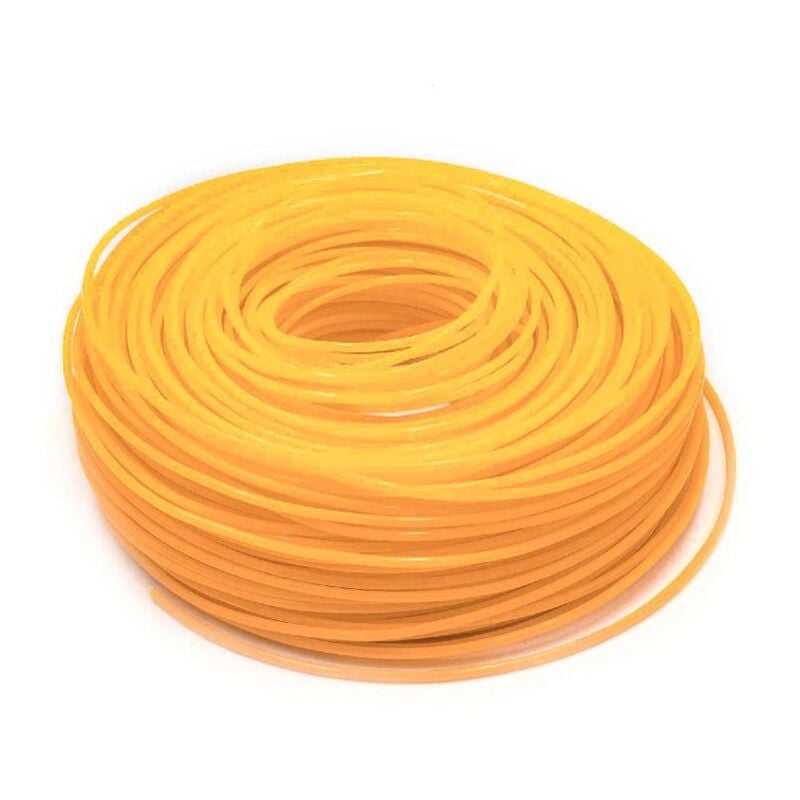 foto del prodotto filo trimmer falciante diametro 2,4mm per rasaerba decespugliatore 88 m, arancione, nylon, resistente filo di ricambio per tagliaerba vhbw