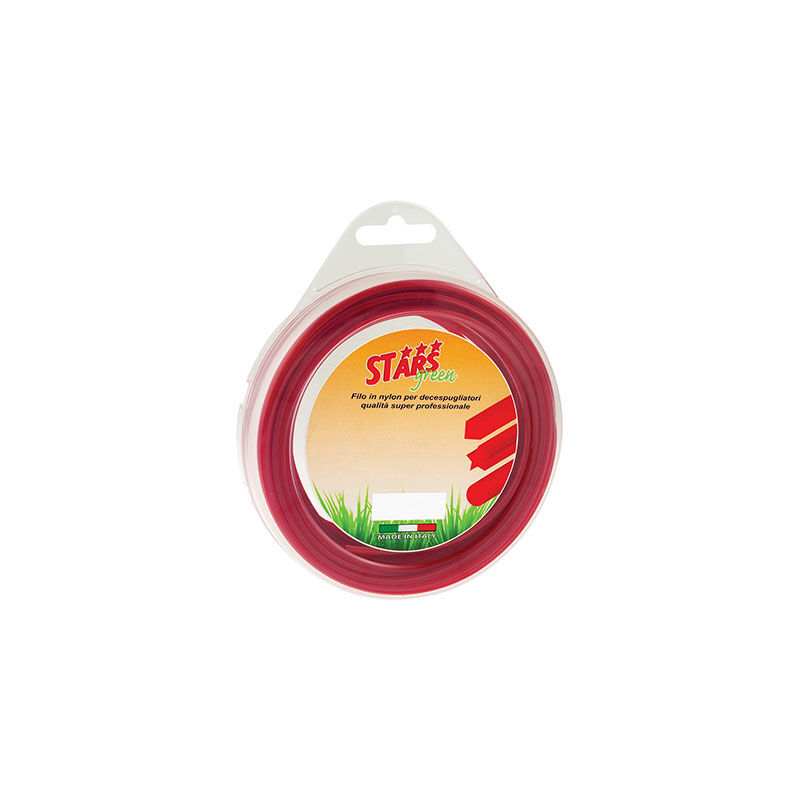 foto del prodotto filo x decespugliatore quadro corallo stars mm 3,0 mt 15