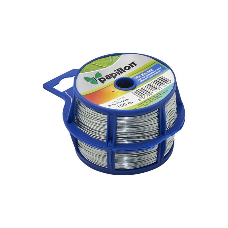 foto del prodotto filo zincato bricolage 0,70mm 100mt papillon cf. in dispenser
