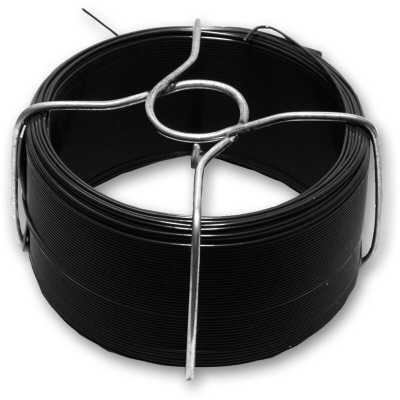foto del prodotto filpack chapuis filo metallico in acciaio plastificato, diametro esterno 0,8 mm, lunghezza 75 m, colore nero, alta durata, standard di qualit e
