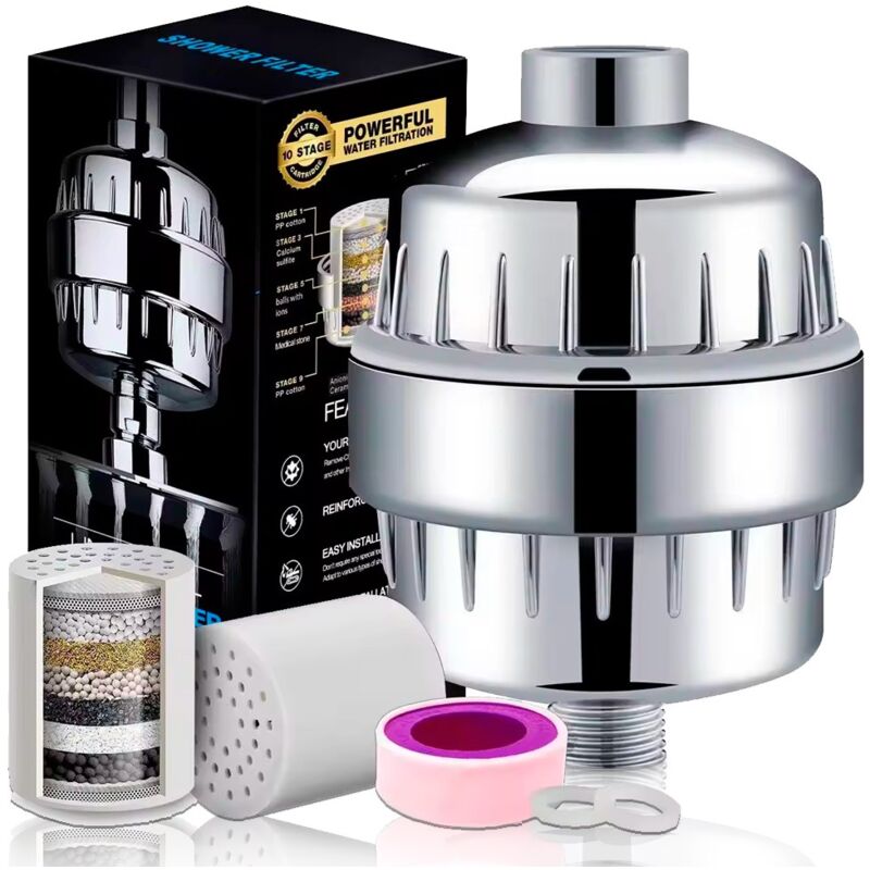 foto del prodotto filpur filtro doccia purificatore d acqua ad alta portata