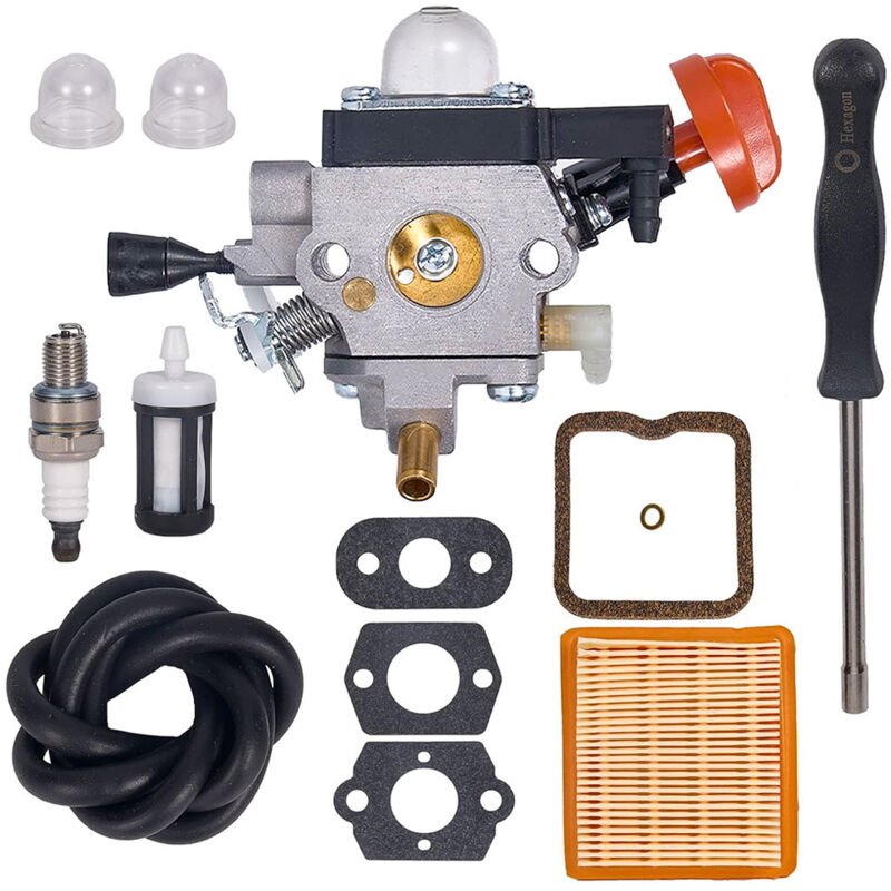 foto del prodotto filtri aria per stihl fs89 fs91 fs111 fs131 fs311 ht102 ht103 ht132 ht133 km91 km111 km131 fc91 fc111 bt131 fr131, filtri aria con candele