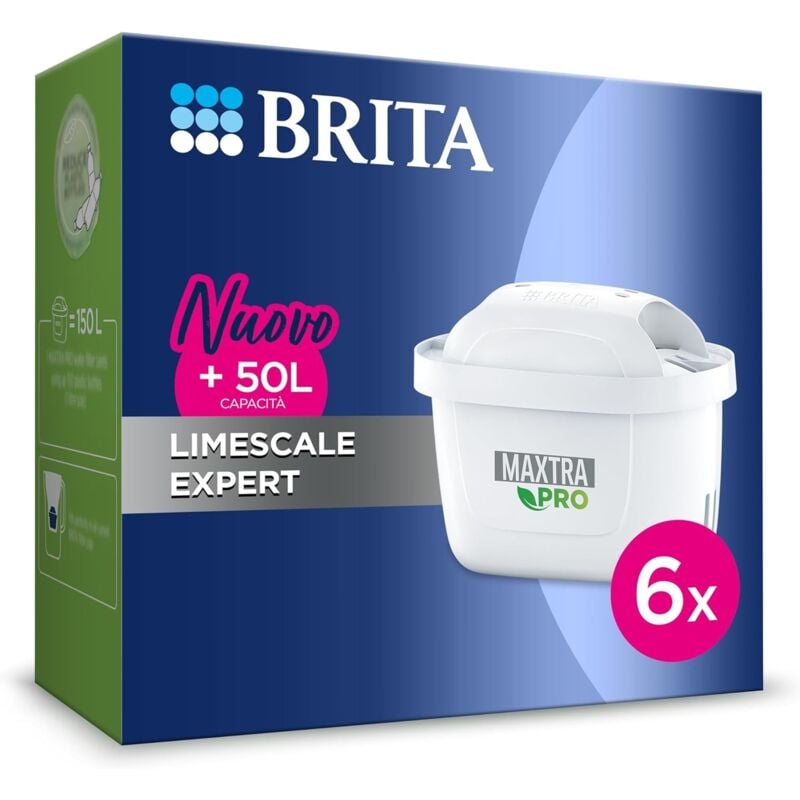 foto del prodotto filtri maxtra pro limescale, cartucce per caraffe filtranti confezione da 6 brita